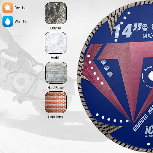 iCut™ Tornado Diamond Blade Applications