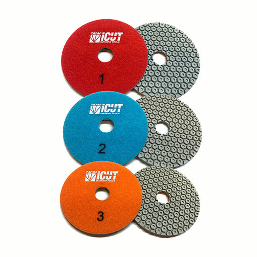 iCut™ 3-Step Pro Honey Polishing Pads - iCut™ - Diamond Tools & Equipment