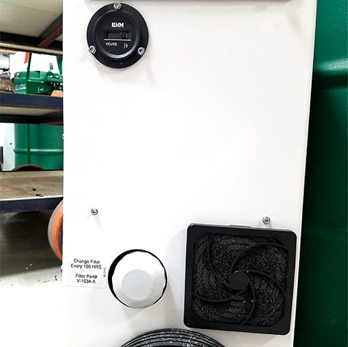 Side Panel Displaying Filter Fan for BW Manufacturing B-101 Pulse Vac