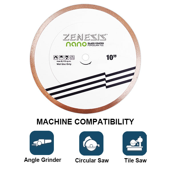 ZENESIS™ NANO Diamond Blade Machine Compatibility