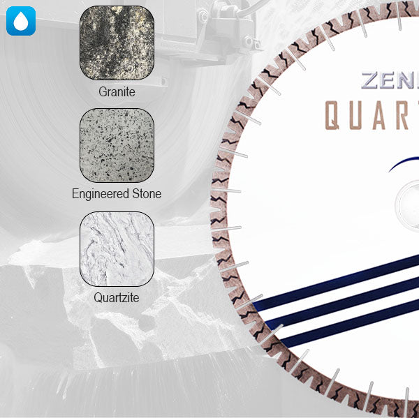 ZENESIS QUARTZITE Diamond Blade Applications