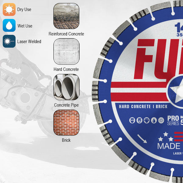 Applications for the iCut Fury Diamond Blade